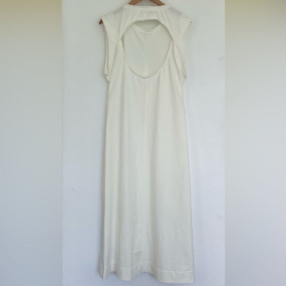 NWOT Free People Beach Simone Midi Dress Womens Medium Off White Cut Out Back - Picture 10 of 14